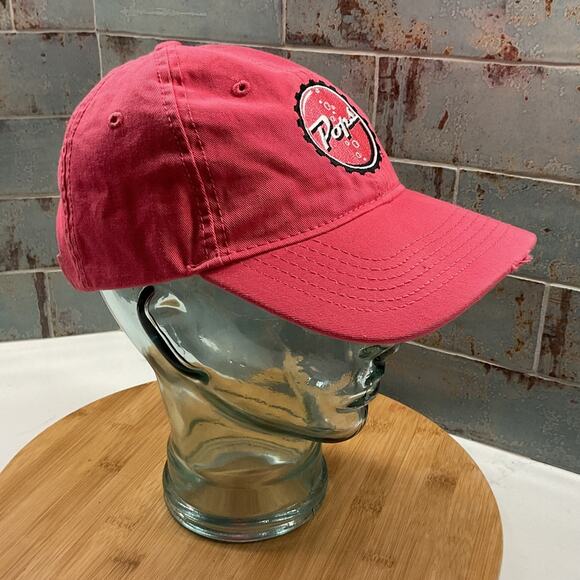 Pops Soda Shop Food Fuel Fizz Route 66 Arcadia OK Pink Cap - Picture 4 of 11